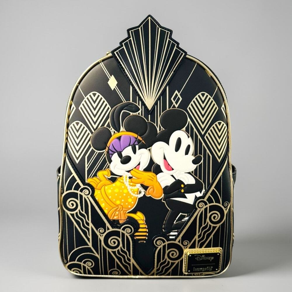 Loungefly Disney Great Gatsby Mickey Minnie Mini Backpack Comic Spot Exclusive